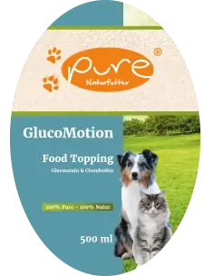PURE GlucoMotion Food Topping 500 ml Flasche für Hunde und Katzen 2