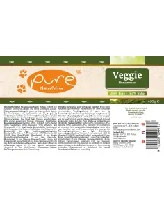 PURE Hundewurst Veggie 400 g für ausgewachsene Hunde 2